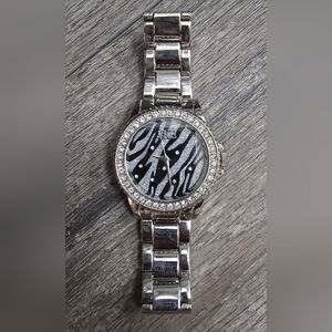 BKE Silver and Black Women's Watch